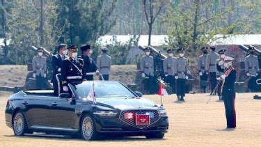 Foto Berkunjung Ke Korsel Letjen Tni Prabowo Disambut Upacara Militer