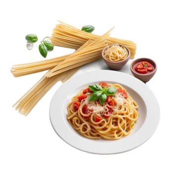 A Plate Of Spaghetti With Tomato Sauce And Pasta Dish A Plate Of