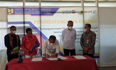 Kementerian Pupr Pemda Tandatangani Kontrak Pembangunan Huntap