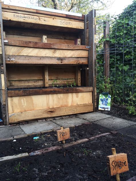 Groentebak van pallets