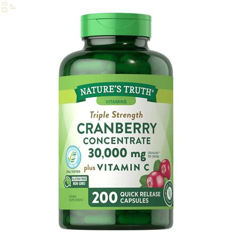 Nature S Truth Triple Strength Cranberry Concentrate Mg With