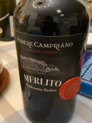 Podere Campriano Merlito Vendemmia Tardiva Vivino France