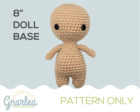 Crochet Chibi Doll Base PATTERN ONLY 8 Amigurumi Etsy