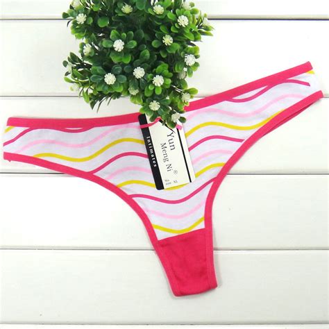 2014 New Cotton Lady Thong Candy Color Hot G String Sexy Underpants Girl T Back Lady Panties