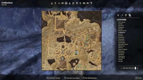 Coldharbour Ce Treasure Map Map Of The World