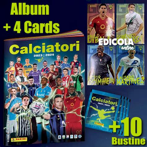 Set Di Calciatori Panini Album Vuoto Card Bustine