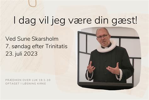 I dag vil jeg være din gæst v Sune Skarsholm lkkirker dk