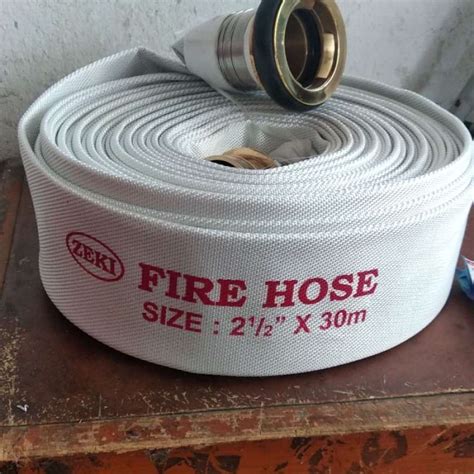 Jual Fire Hose UK 2 5x 30m Canvas Coupling Machino Selang Pemadam