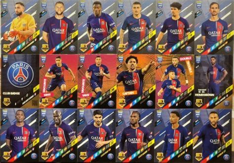 FIFA 2024 PSG FIFA 365 18 Kart KOMPLET NEYMAR MBAPPE HAKIMI MARQUINHOS