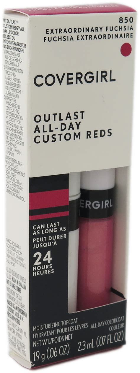 Covergirl Outlast All Day 24 Hour Lipcolor 850 Extraordinary Fuchsia Twin Pack Lipstick