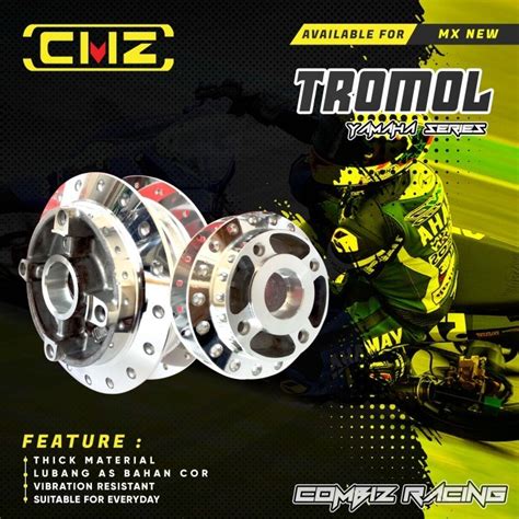 Jual Tromol Set Depan Belakang Motor Jupiter Mx New CMZ Racing