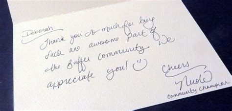 A Handwritten Thank You Note Lireo Designs