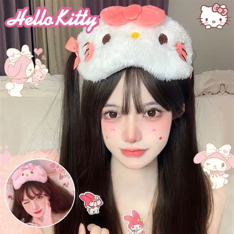 Sanrio Sleep Mask Eyeshade Hello Kitty Cute Cartoon Eye Patch Shading