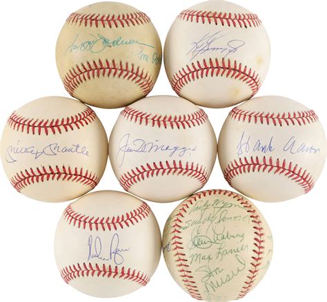 Hall Of Famers And Stars Signed Baseball Collection 14