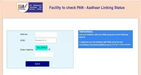 PAN Aadhaar Link Status Online Step-by-Step Process in 2024 - Aadhar ...