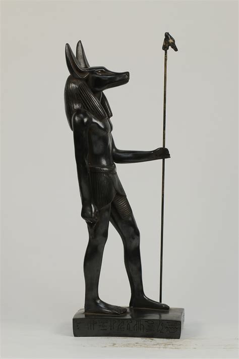 Anubis Jackal God Of Afterlife Holding Was Scepter Symbol Of Etsy