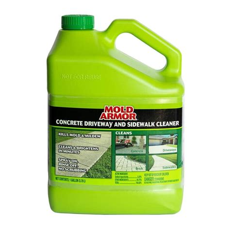 Mold Armor 1 gal. Concrete Cleaner Mold and Mildew Remover FG504 - The Home Depot | Concrete ...