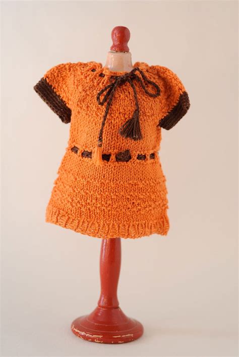 Authentic Antique S Bleuette Doll Orange Knit Dress From Billyboy