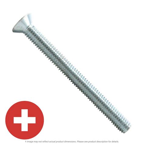 X Zinc Plated Phillips Flat Head Machine Screw K L Jack