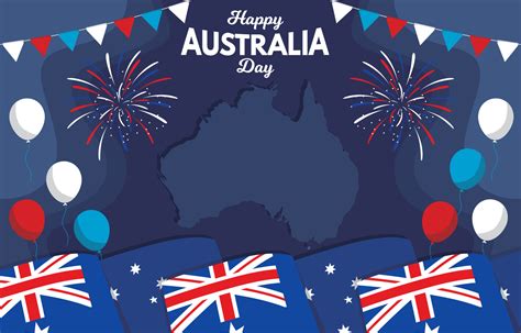 Happy Australia Day Background 4593988 Vector Art at Vecteezy