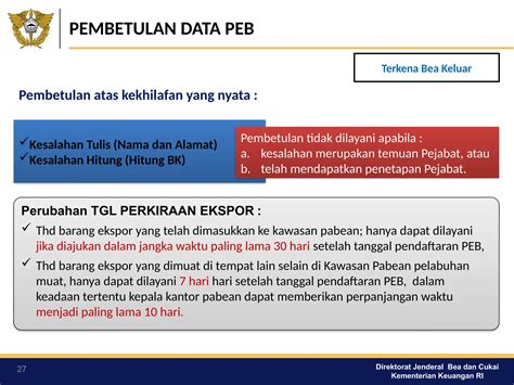 tata laksana kepabean  bidang ekspor  indonesia pptx