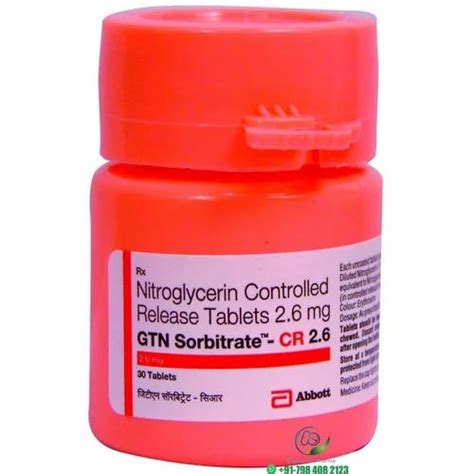 GTN Sorbitrate Cr 2 6 Tablet Nitrogen Controlled Release Tablets 2