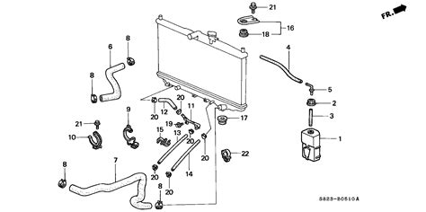 Honda Accord Coupe Hose 190mm Atf Cooling Radiator 25214 PAA