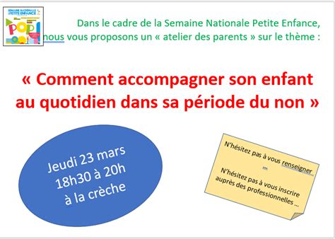 Semaine Nationale Petite Enfance Le Blog Du Pole Petit Enfance