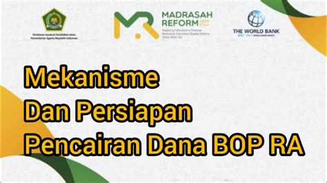 Mekanisme Dan Langkah Pencairan Dana Bop Ra Bantuan Operasional