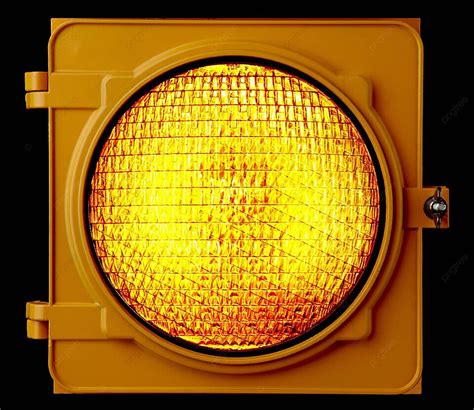 Illuminated Amber Traffic Light Caution Safety Texture Photo Background And Picture For Free