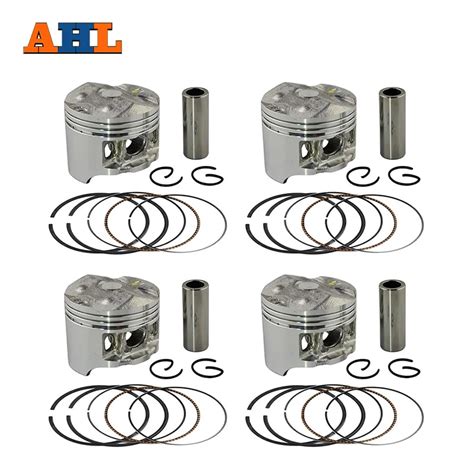 Ahl Sets Bore Mm Motorcycle Pistons And Rings Clips Pin Kit For