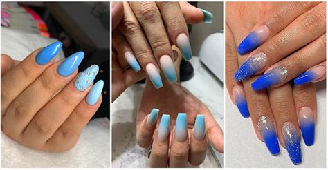 UPDATED: 30 Blue Ombre Nails (August 2020)