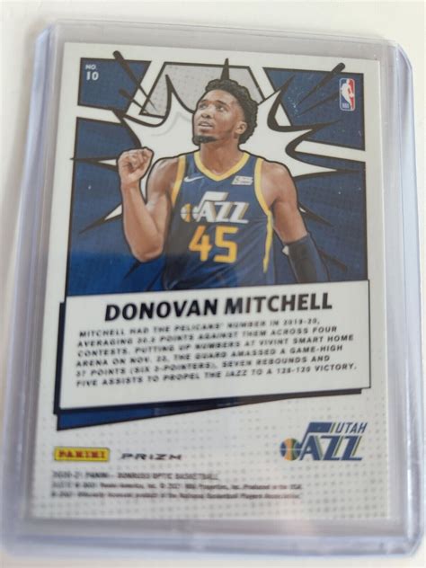 2021 22 Panini Donruss Optic My House Holo Prizm 10 Donovan Mitchell