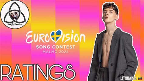 Ratings Silvester Belt Luktelk Lithuania Eurovision 2024 YouTube