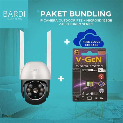 Jual BARDI IP Camera Outdoor PTZ WiFi CCTV IoT Home Automation