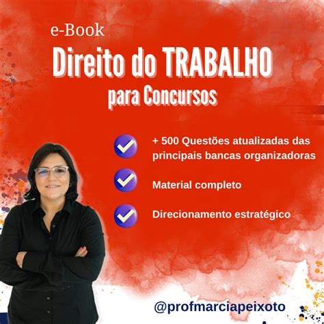 e Book Direito do Trabalho para Concursos Márcia Peixoto Hotmart