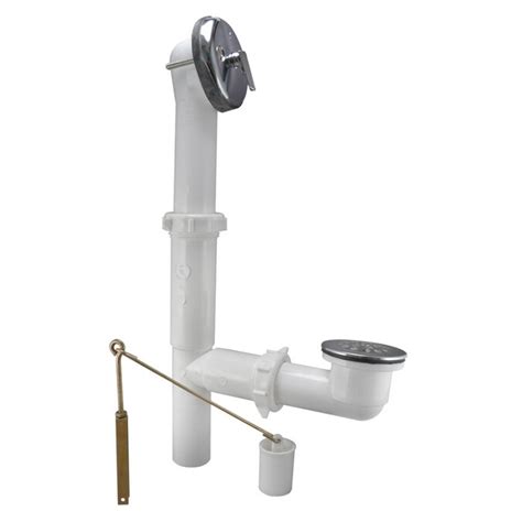 Keeney Mfg. Co. 1-in Chrome Triplever Drain with Plastic Pipe in the Bathtub Drains department ...