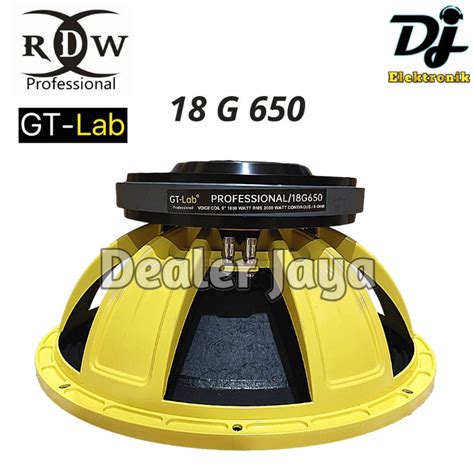 Jual Speaker Komponen RDW GT Lab 18 G650 18G650 G 650 18 Inch