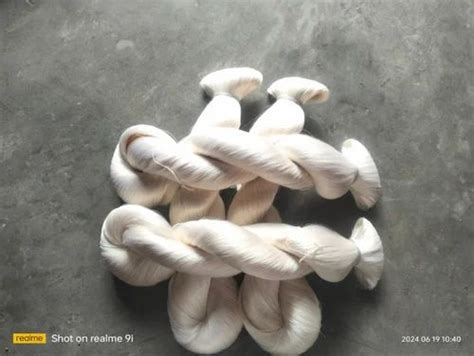 Plain White Mulberry Raw Silk Yarn For Weaving At Rs 5500 Kg In