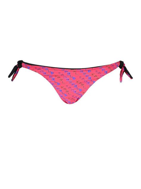 Karl Lagerfeld KL21WBT19 Bikini Slip με Κορδονάκια Μαύρο Skroutz gr