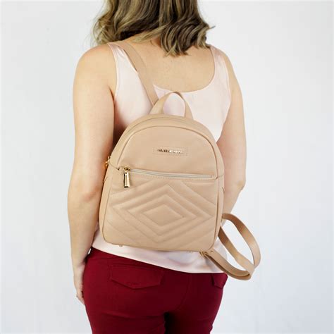 Mochila Matelass Feminina Nude