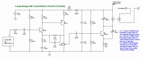 Long Range Fm Radio Transmitter Circuit Diagram Fm Transmitt