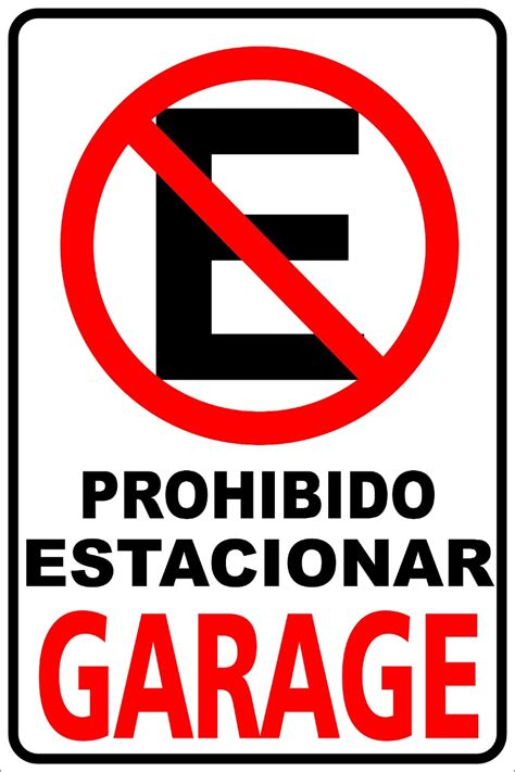 Cartel Prohibido Estacionar Varios Modelos Pvc Vinilo Cuotas Sin