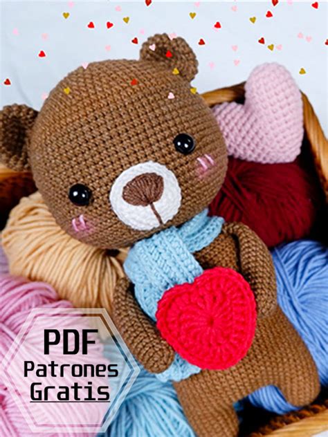 Oso De San Valentin Pdf Amigurumi Patrón Gratis Paso A Paso Lovelycraft