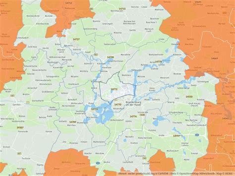 Brandenburg An Der Havel Mit Plz Karte Und Stra Enverzeichnis