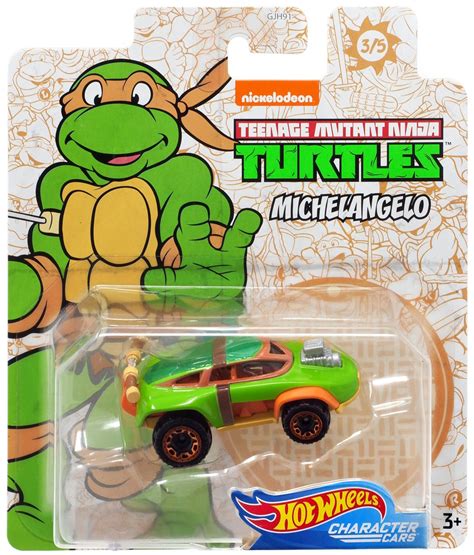 Hot Wheels Teenage Mutant Ninja Turtles Character Cars Michelangelo 164