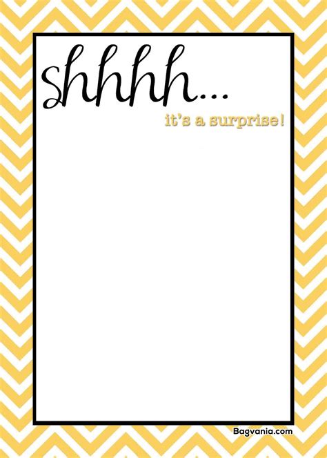 Free Printable Surprise Birthday Invitations Bagvania Free Printable Invitation Template