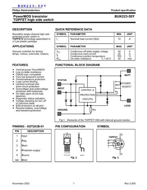 Buk223 50y Datasheet Pdf文件下载 芯片资料查询 维库电子市场网