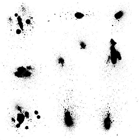 Premium Vector Vector Black Ink Splash On White Background