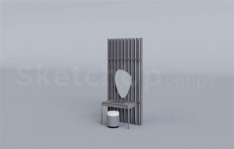 10219. Free Sketchup Dressing Table Model Download